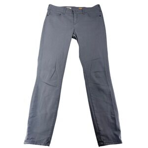 Pilcro and the Letterpress Gray Serif Skinny Ankle Zip Pants Womens Size 28